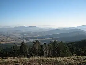 Le Maljen vu du mont Crni Vrh