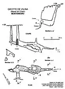 Topographie de Vilina Pecina, Na Podé, Massif de l'Orjen, Monténégro.