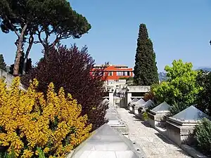 Jardin suspendu sur terrasses.