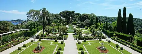 Jardin à l'italienne de la Villa Ephrussi de Rothschild (Côte d'Azur)