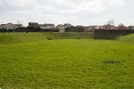 Le bassin de rétention d'eau du chemin d'Ambreville.