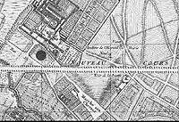 Le village des Deux-Moulins vers 1762.