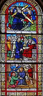 Couronnement d'épines. Pilate se lave les mains. Jésus porte sa croix