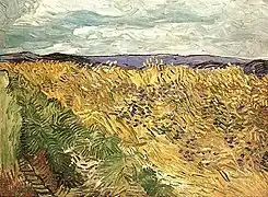Vincent van Gogh, Bleuets dans un champ de blé, 1890.