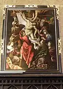 Descente de Croix, œuvre inscrite du vitréen Mathurin Bonnecamp.