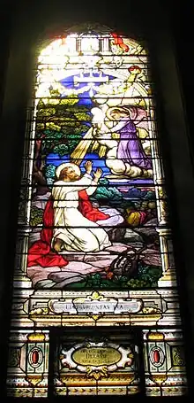 Vitrail de G.E. Pellus à l'Église Notre-Dame-de-Grâce de Montréal