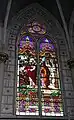 Vitrail de gauche dans le chœur