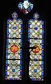 Vitraux de la baie géminée centrale