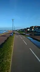 La véloroute à Ouistreham.