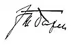 Signature de Franz von Papen