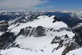 Vue du glacier et du dôme de Monêtier.