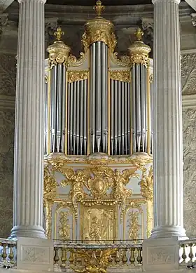 Orgue de la chapelle royale du château de Versailles.