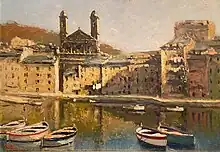 Vue du Vieux-Port de Bastia, Albert Gillio, 2e quart du XXe siècle, musée de Bastia