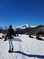 Panorama de la piste de luge.