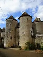 Vue intérieure du château de Forges.