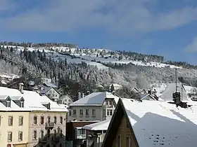 Vue sur le mont Vouillot depuis Morteau.