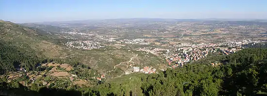 Vue surplombant Covilhã