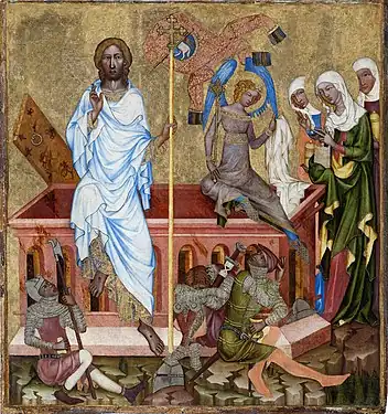 Résurrection (v. 1350), galerie nationale de Prague.