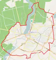 Le plan de la ville de Wągrowiec