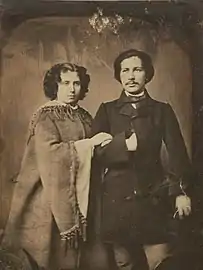 Le peintre Władysław Bakałowicz avec sa femme Wiktoryna.