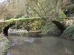 Pont romain (Ier siècle), au Moulin-de-la-Sanguèze, Gesté/la Regrippière.
