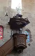 Chaire à prêcher baroque (XVIIIe).