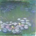 "Water Lilies" (1914-1917) by Claude Monet - Asahi Group Sanso Museum (W 1802)
