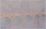 "Waterloo Bridge, soleil voilé" (1903) de Claude Monet (W 1591)