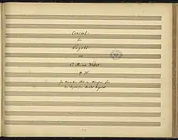 Image illustrative de l’article Concerto pour basson de Weber