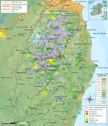 Cartographie couleur des milieux végétaux des Wicklows