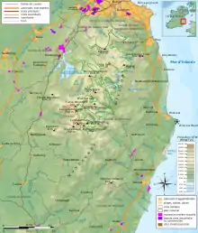 Cartographie couleur des activités économiques des Wicklow