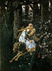 Viktor Vasnetsov Ivan Tsarévitch chevauchant le loup gris