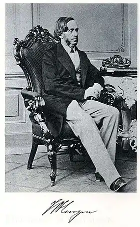 Wilhelm Henzen, vers 1863.