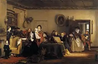 David Wilkie, L'Ouverture du testament, 1820