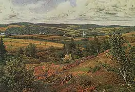 William Trost Richards, Long Pond, Foot of Red Hill, 1874