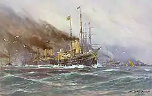 Le SMY Hohenzollern I en 1888