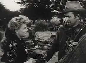 Winchester '73 (1950) : Shelley Winters et James Stewart