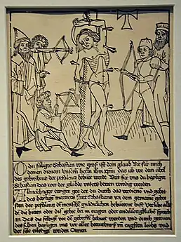 Impression (xylographie) obtenue à l'aide de la planche de bois gravée, Londres, British Museum.