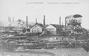 Les usines Schneider au Creusot (sidérurgie et construction méncanique).