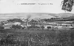 Vue générale à l'époque minière.