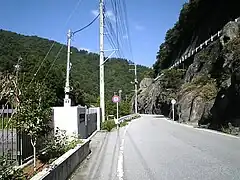 La route préfectorale 36 croisant la nationale 358 (ja).