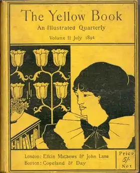The Yellow BookDessin de couverture par Aubrey Beardsley (1894).