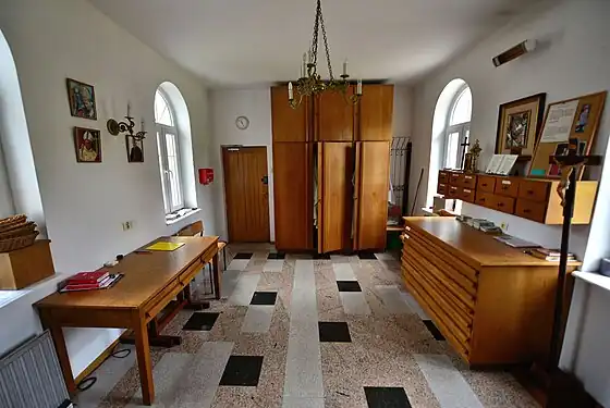 Sacristie de l’église de la Divine-Providence (Pologne).