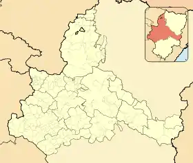 Voir sur la carte administrative de province de Saragosse