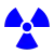 Symbole pour une zone radioactive surveillée.