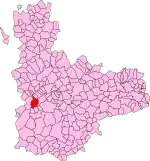 Localisation de Villalar de los Comuneros