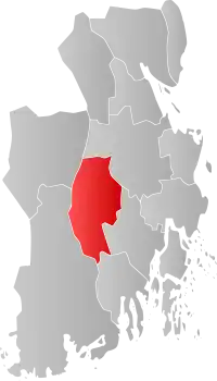 Localisation de Andebu