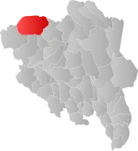 Localisation de Lesja