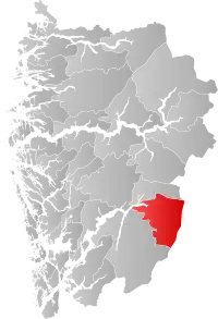 Localisation de Eidfjord