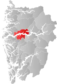 Localisation de Høyanger